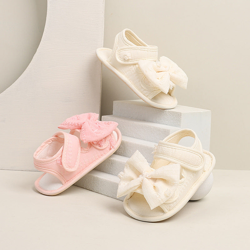 Bébé style coréen Sandales Bow Léger antidérapant