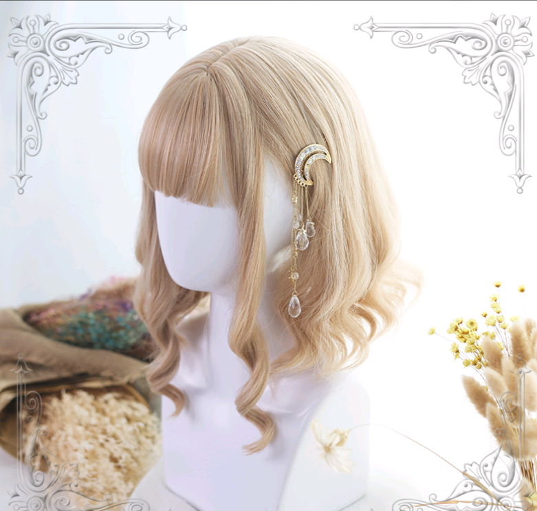 Lolita perruque cheveux courts Rouleau romain Lolita perruque cheveux bouclés