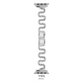 Bande de montres intelligentes Bent Metal Bracelet en forme de S