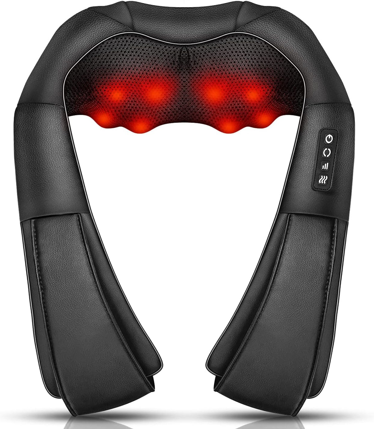 Shiatsu Electric Massager for Neck, Back, Shoulder with Heat and Knit Fabric