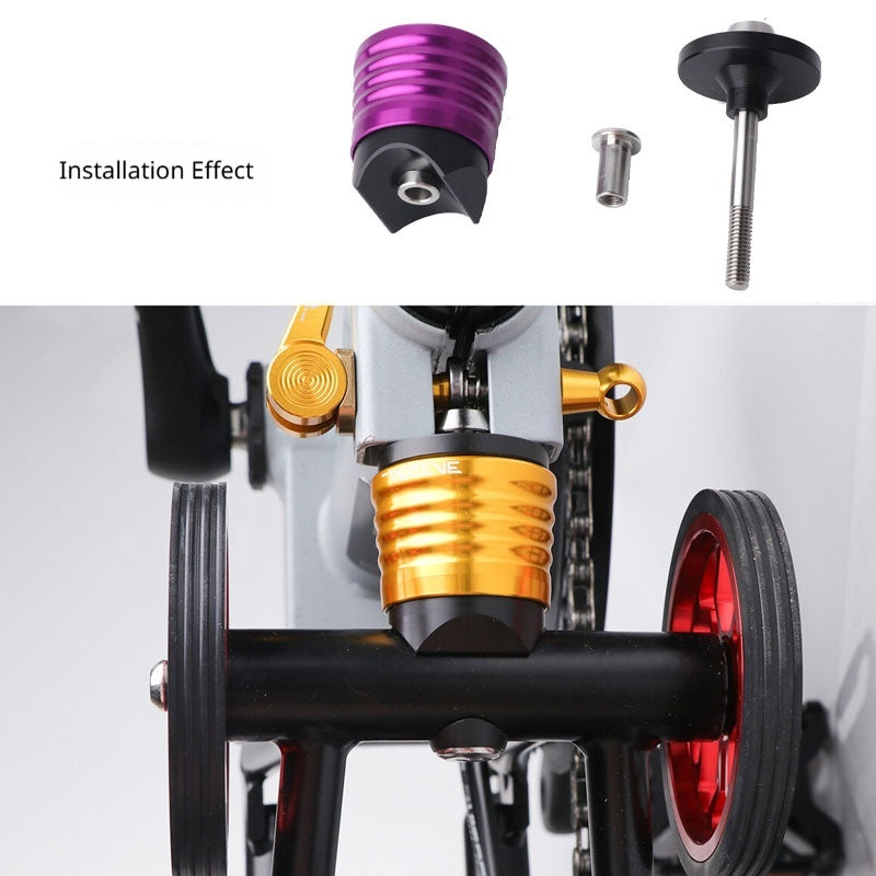 Ultra-light rear suspension system with titanium axle quick release spring