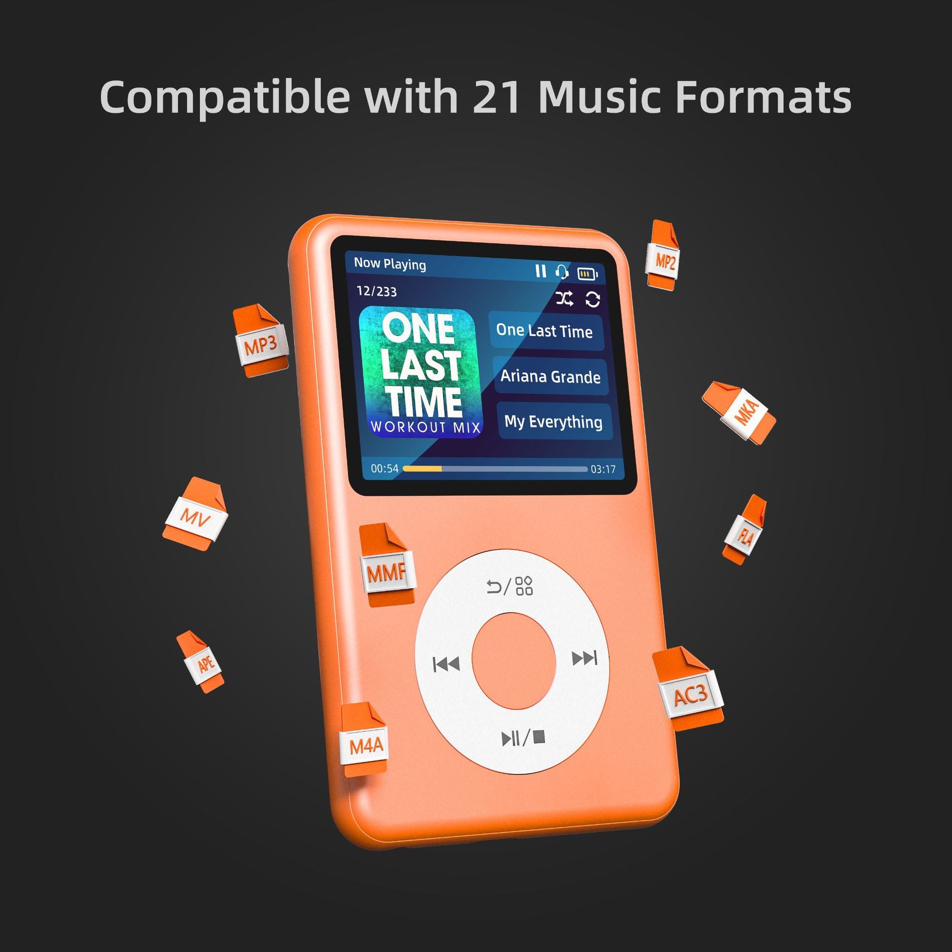 Classic Touch-bouton Bluetooth MP3 Music Player