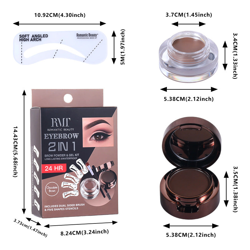 Crème de teinture cosmétique pour sourcils à l'épreuve des boues