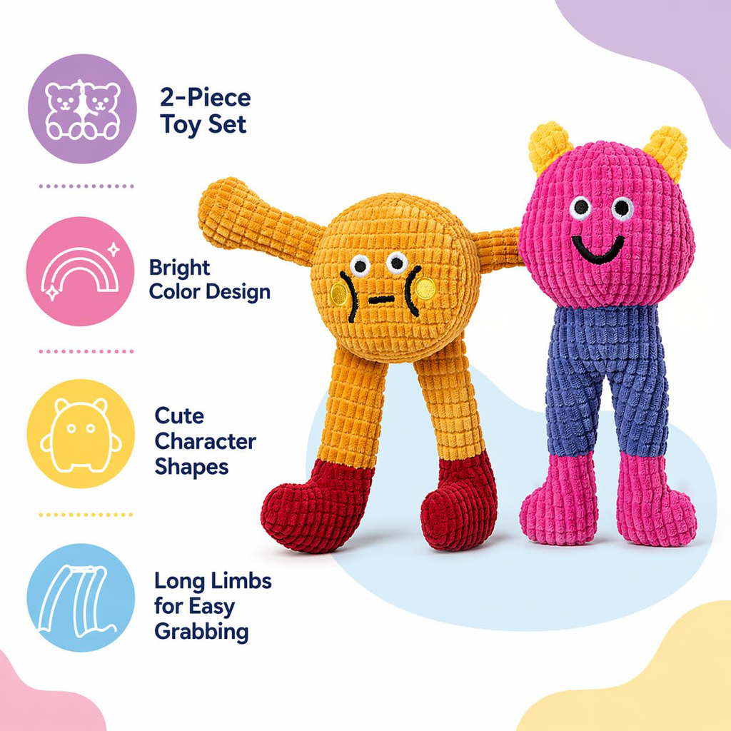 Jouets à mâcher avec le chat et le chien à l'intérieur