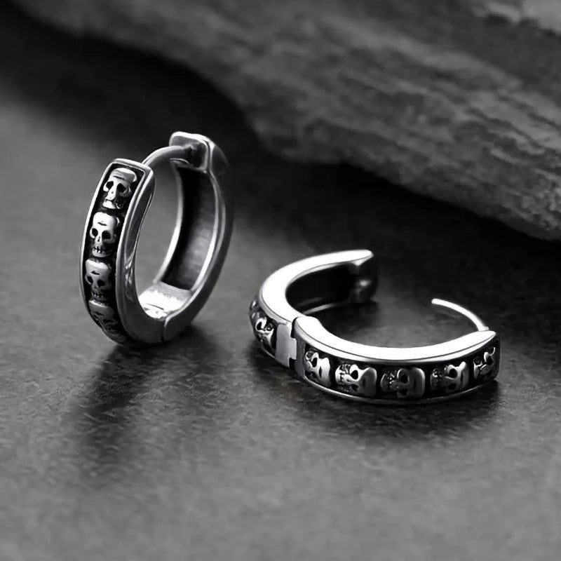 Style foncé Hip-hop Trendy Unisex Personalized Ear Studs Bijoux