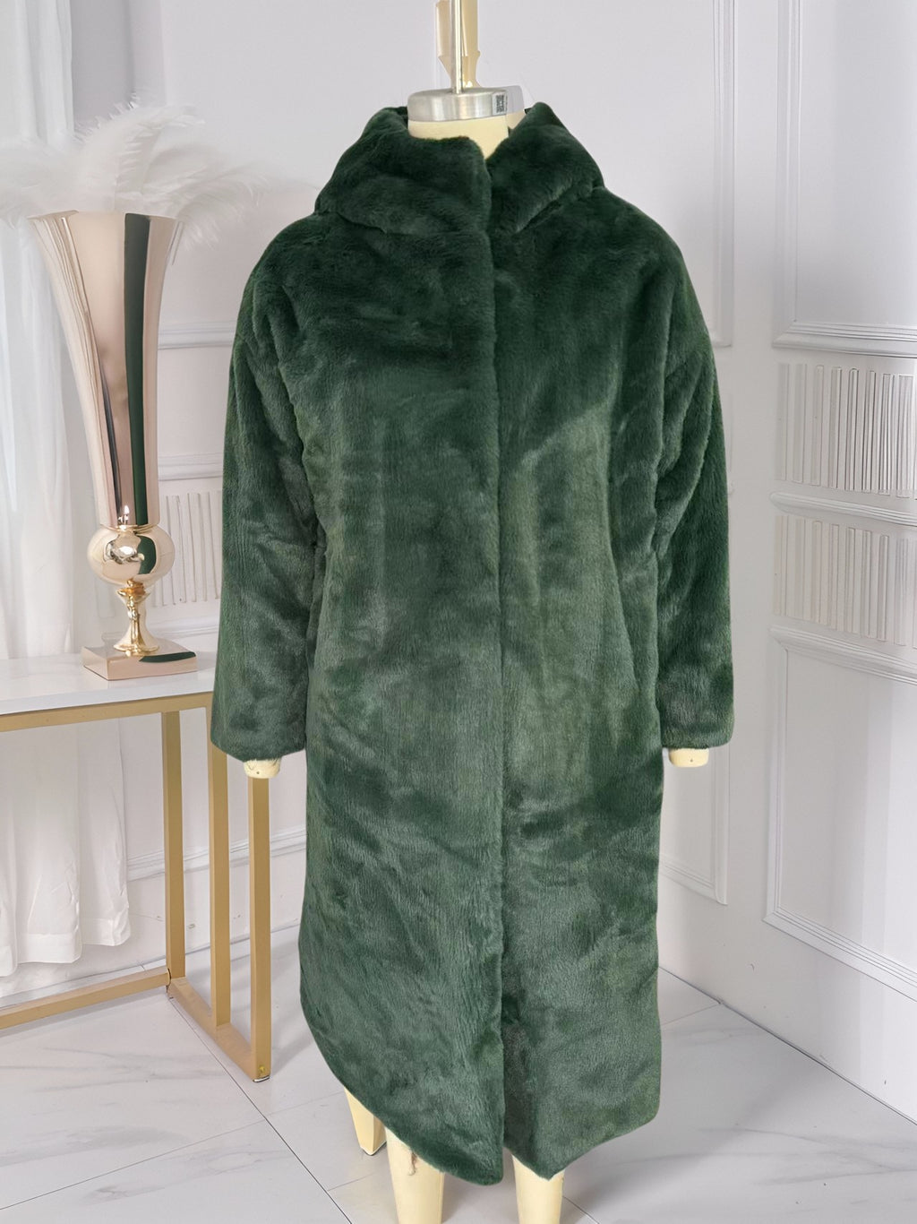 Manteau à capuche en peluche, épaissé, pour femmes