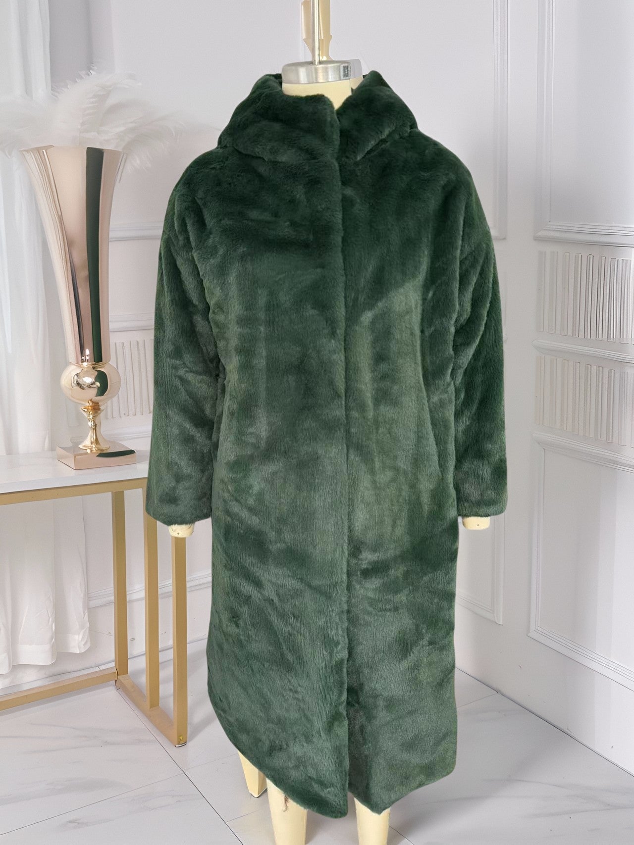 Manteau à capuche en peluche, épaissé, pour femmes