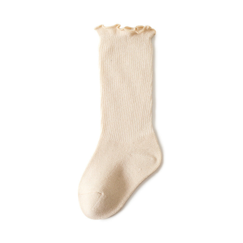 Printemps et automne mince Section mois Nouveau-né Chaussettes bébé en automne et en hiver