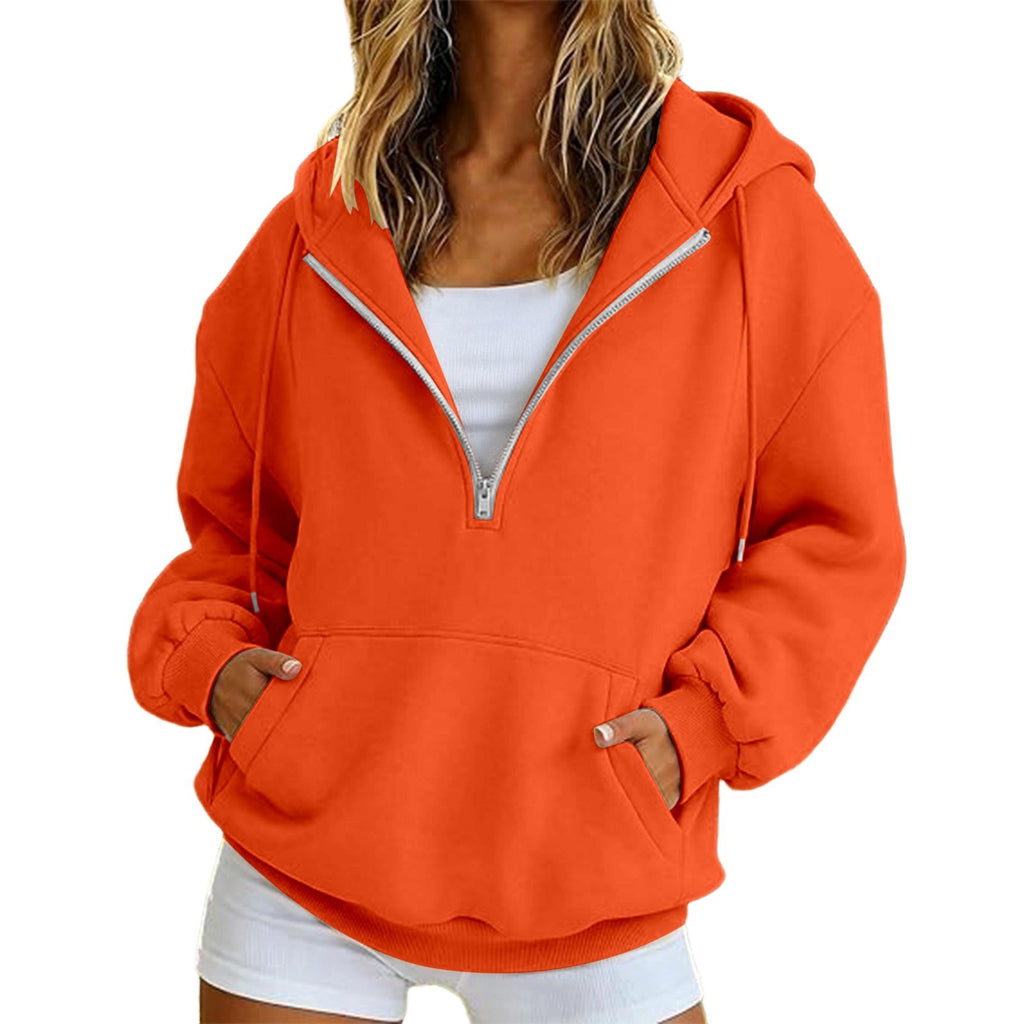European and American-style Pocket Hoodie manches longues pour femmes