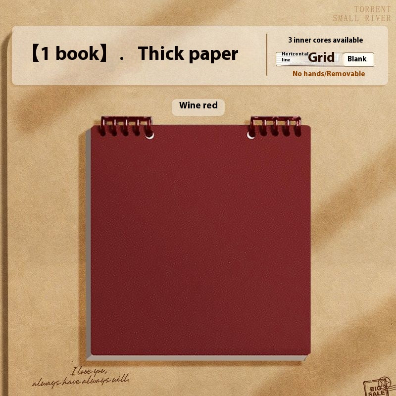 Simple Flip Up Chip Notebook amovible