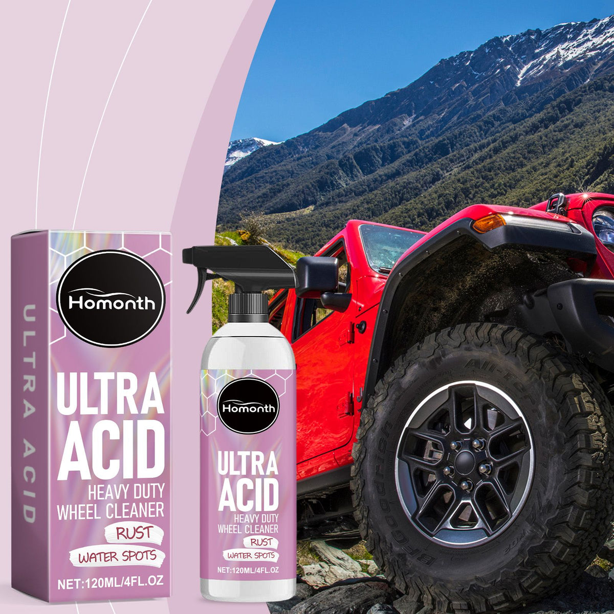 HOMONTH Automotive Wheel Cleaner Spray