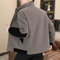 Veste de manchette pour hommes avec doublure en polaire et vêtements de dessus épais