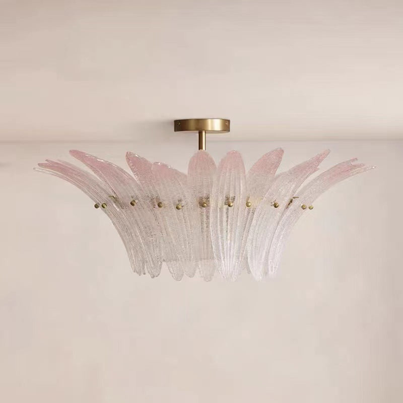 Lustre vintage de style français en retro crémeux