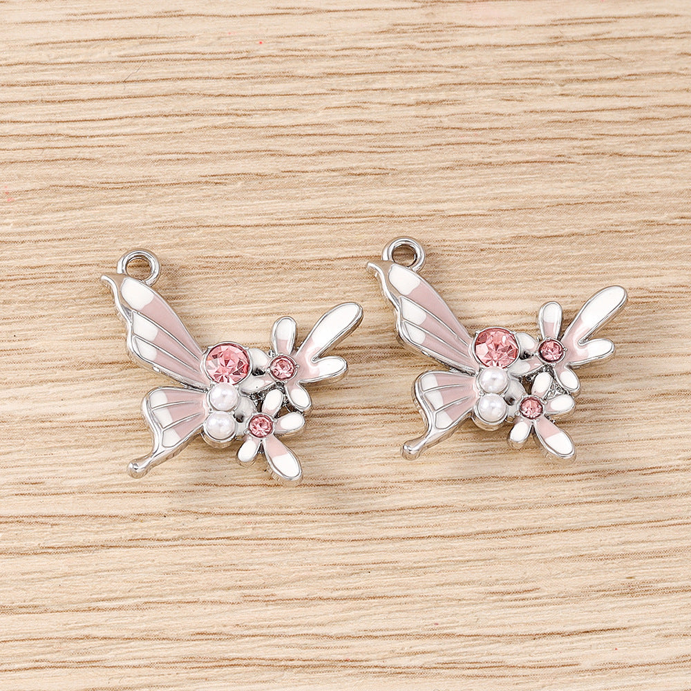 5 pièces par paquet Exquise Strass Flower Accessoires