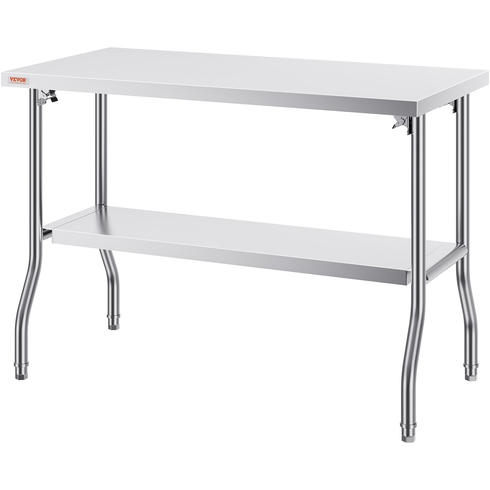 VEVOR Poste de travail commercial 48 X 24 pouces Table de préparation commerciale pliante