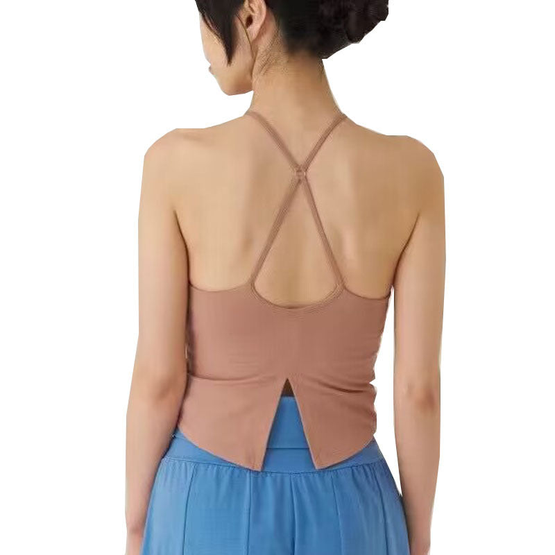 Women Fitness Workout Running Halter Top