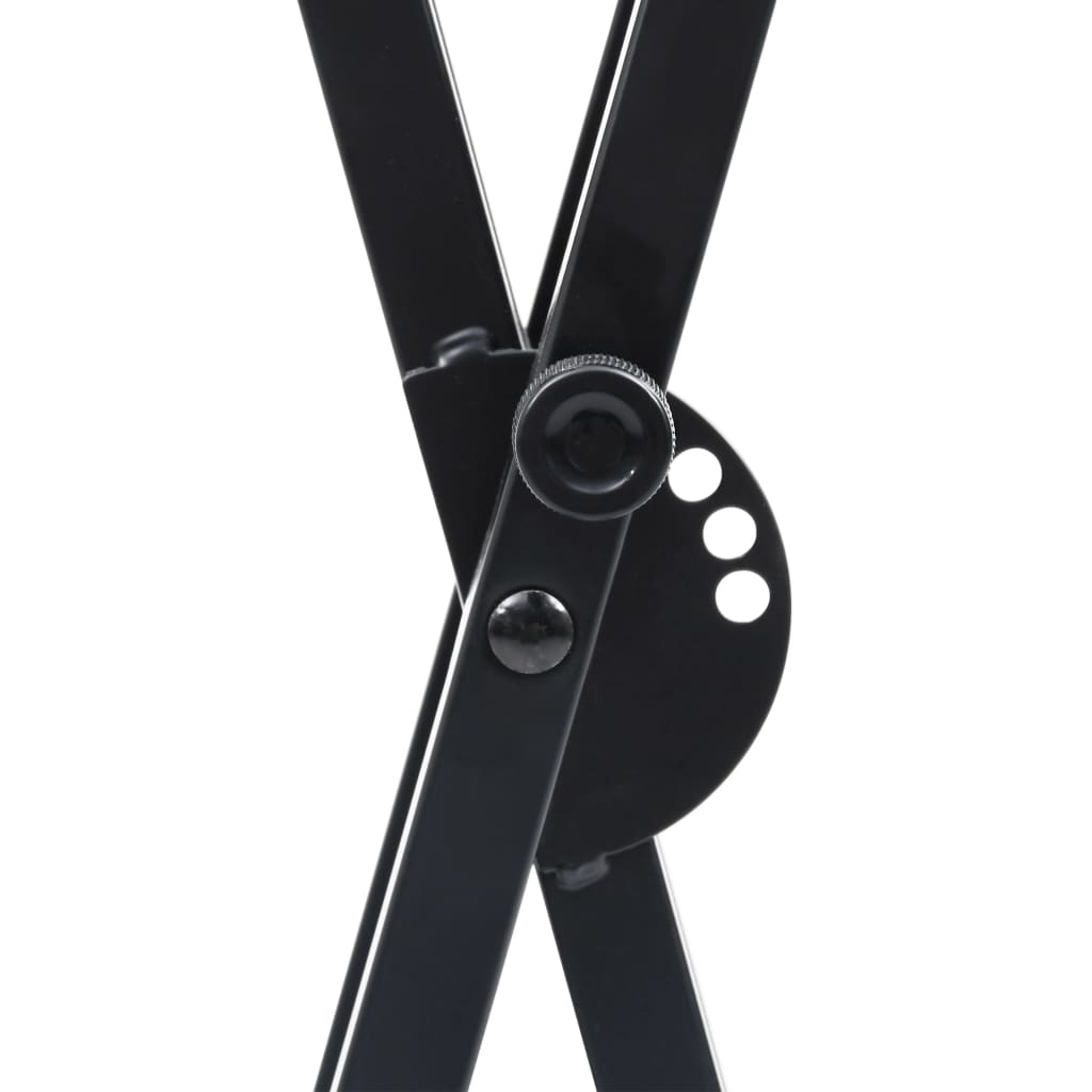 Porte-clefs et tabouret double-croisement noir