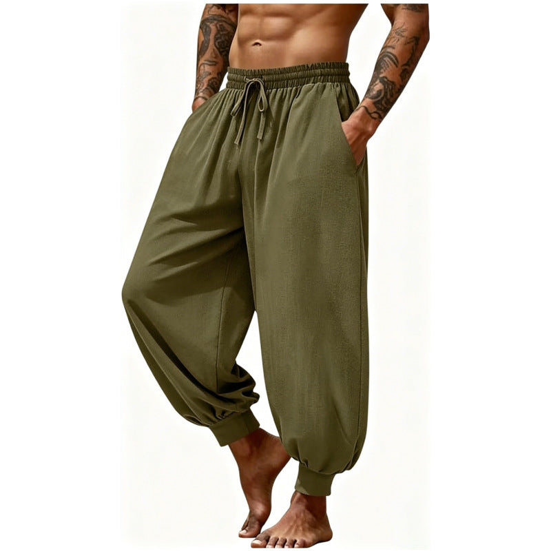 Pantalons de sport en couleur solide d'été pour hommes simples Pants à jogger résistant à l'usure rapide