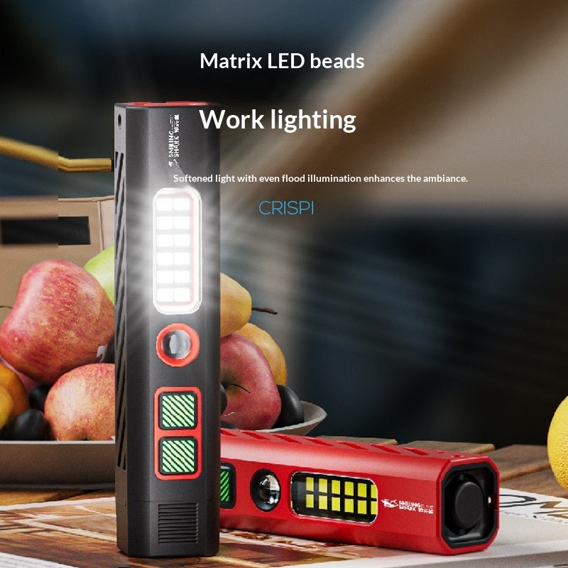 Lampe de poche à éclairage extérieur multifonction