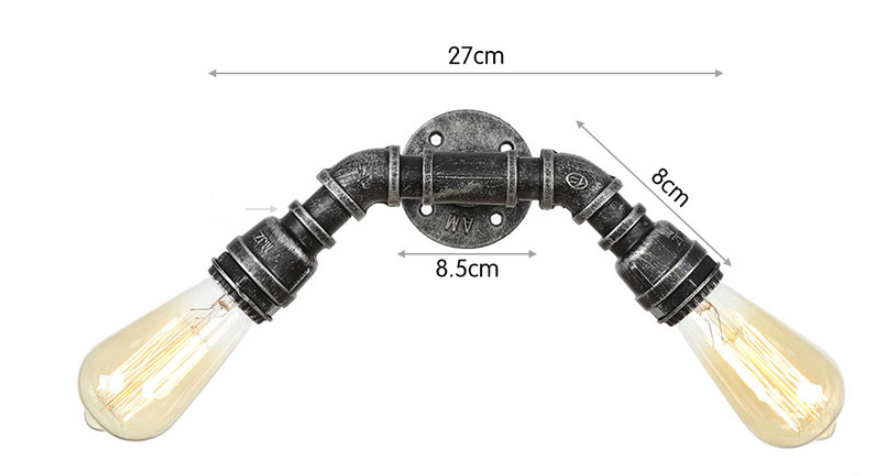 Small retro bedroom wall light