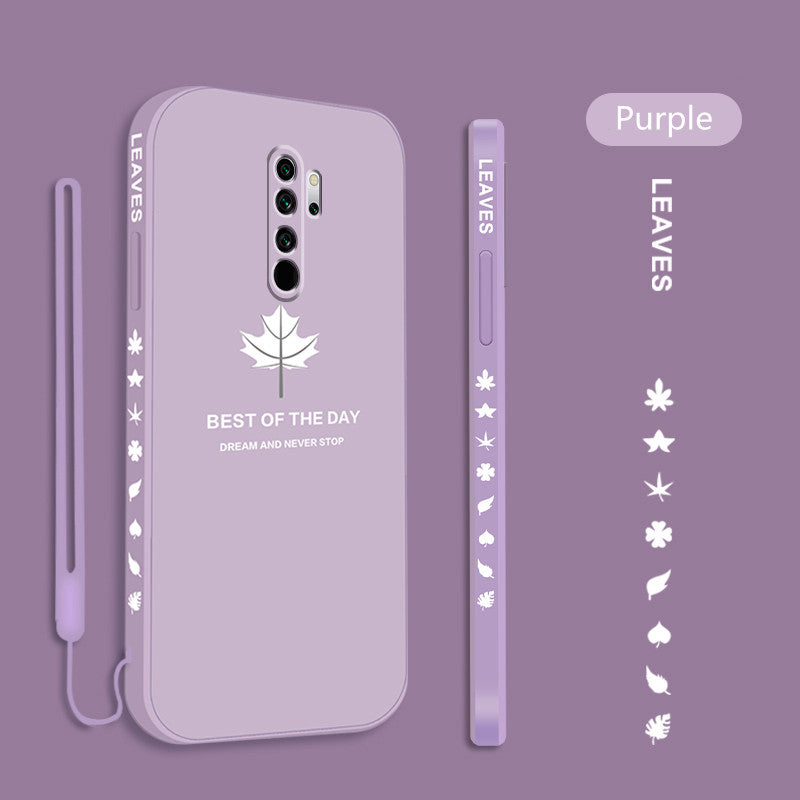 Personnalité et créativité Lanyard à coquilles de feuille d'érable ultra-mince givré