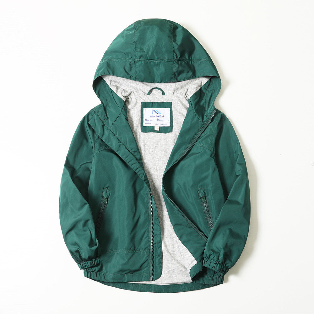 Veste de manteau Automne Medium et Big Kids Hood