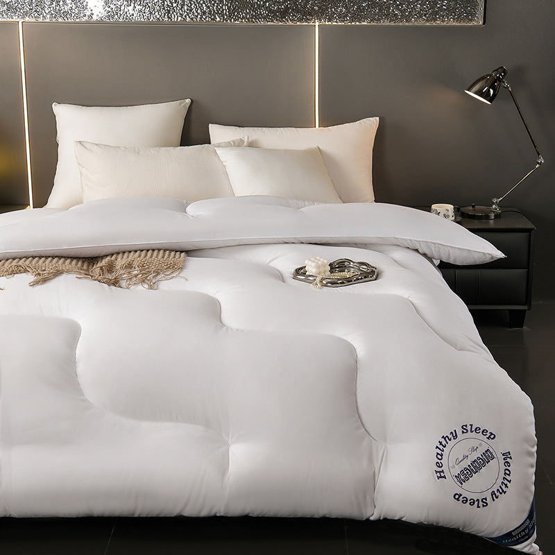 Insert de duvet à motif d'onde de couleur solide