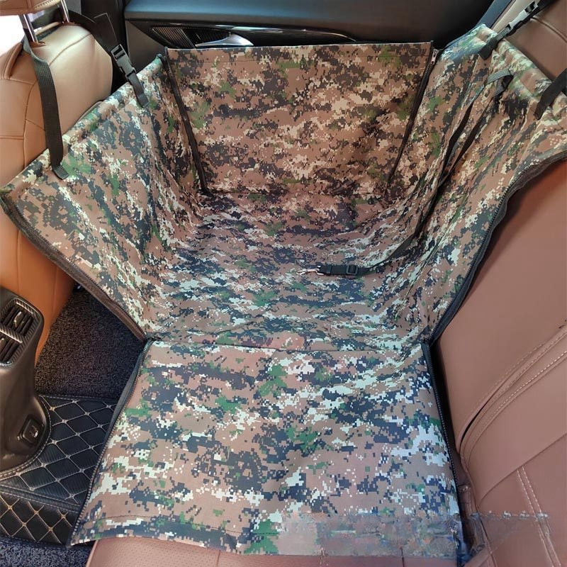 Imprimé arrière Double couche imperméable Pet Car Mat Pet Cat Dog Protection Pet Panier de suspension