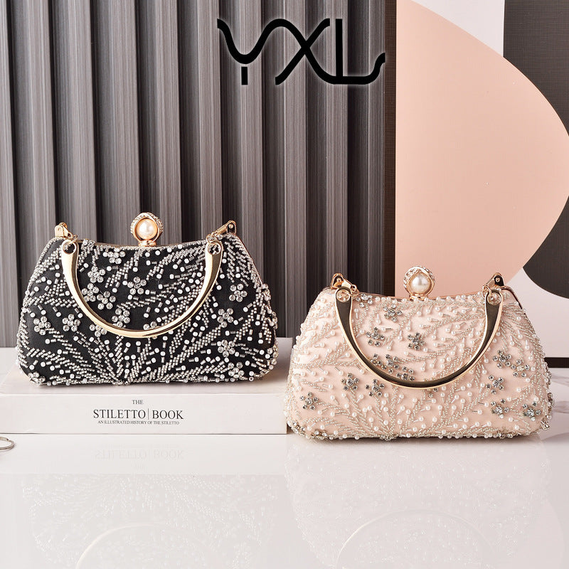 Femmes Soirée Clutch Perled Cheongsam-style sac mariage mariée sac à main