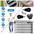 10.5FT brosse de nettoyage de gouttière avec poignée télescoping gouttière de pluie gouttière extensible