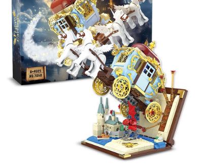 Magic Book Carriage Enfants Assemblée éducative Bâtiment Blocs Jouet