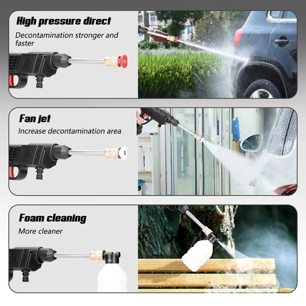 2 batterie sans fil portable voiture de lavage haute pression Jet de lavage d'eau