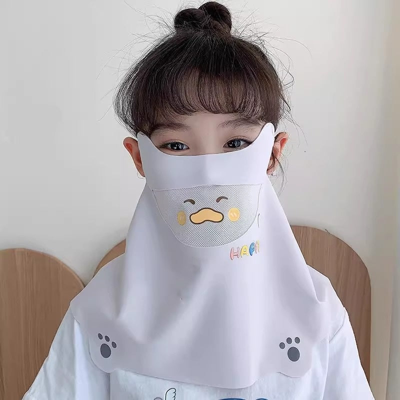 Masque d'été pour la protection des UV et du visage pour les enfants