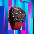 Mode Casual Style Multifonctionnel Quartz Waterproof Tape Watch