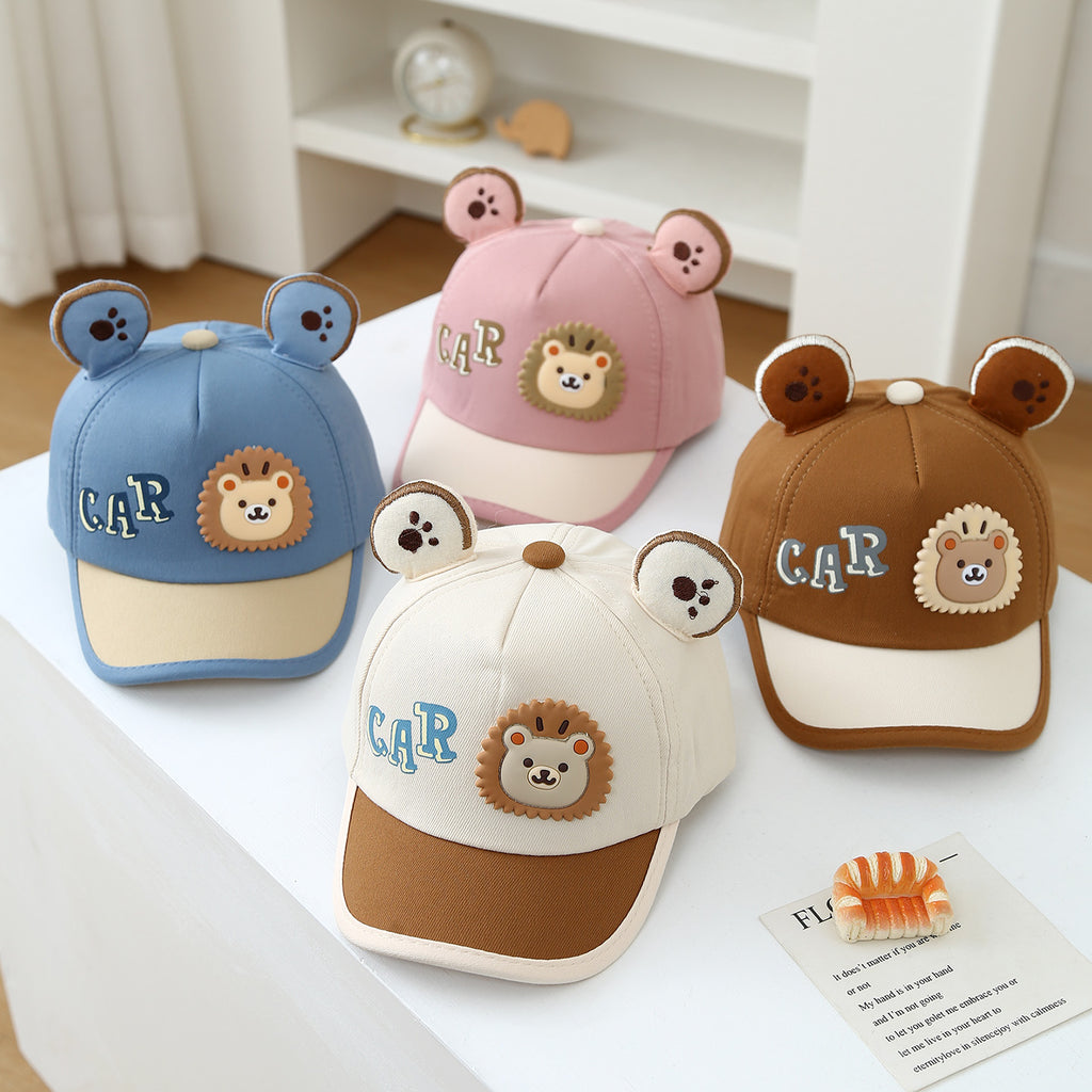 Été Garçons et filles multicolores Lion Tête Mode et mignon Casquette de baseball