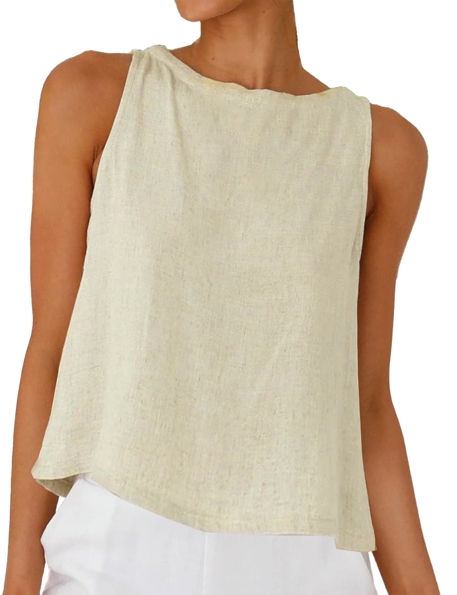 Femmes Col rond Blouse à coupe molle