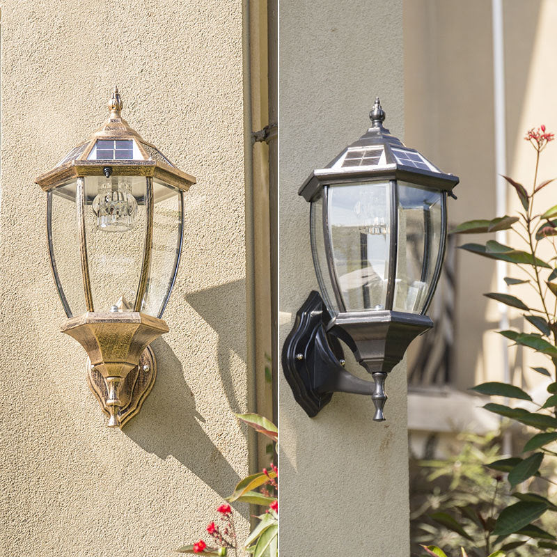 Solar Pilier Lampe Cour extérieure