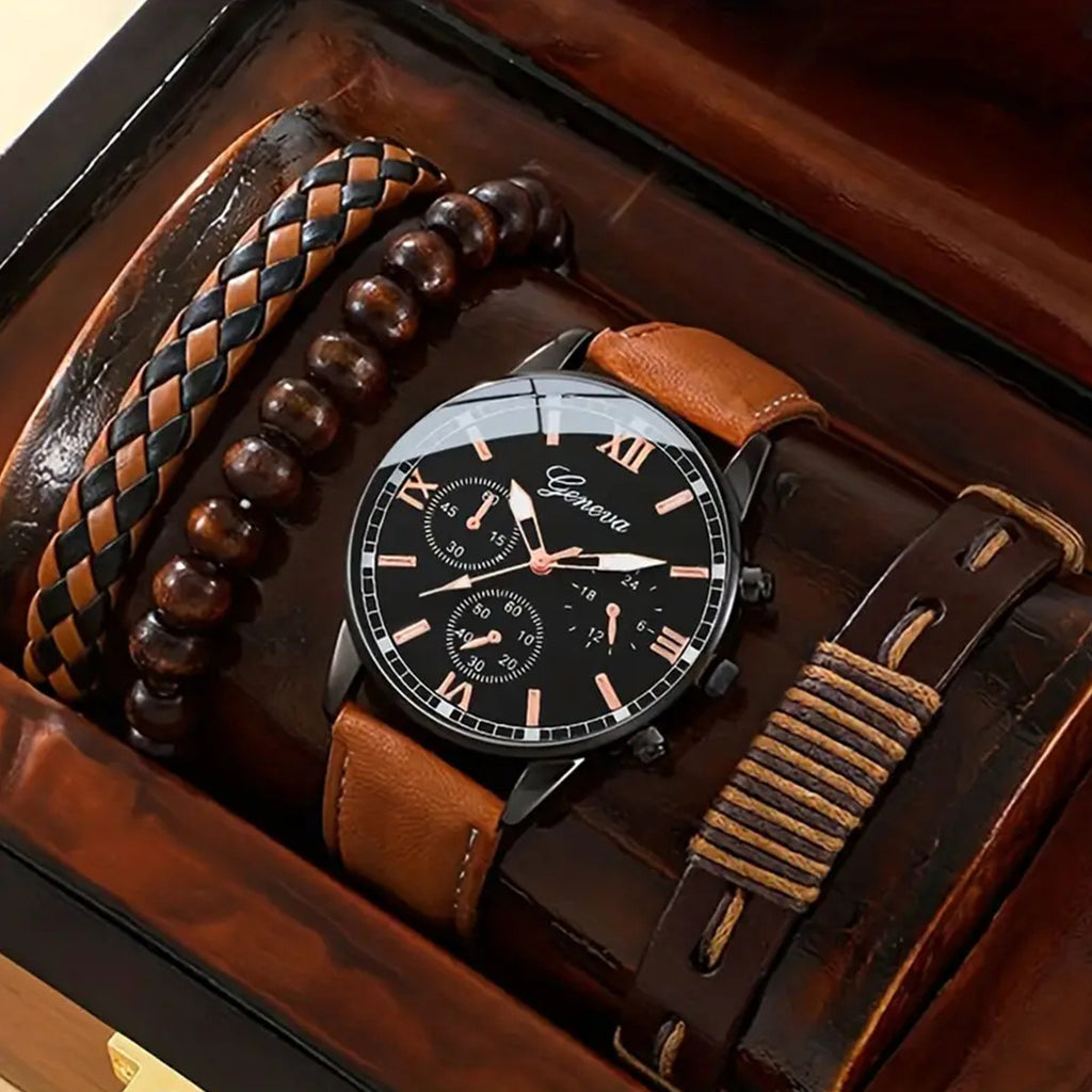 Montre Quartz ceinture avec bracelet tissé