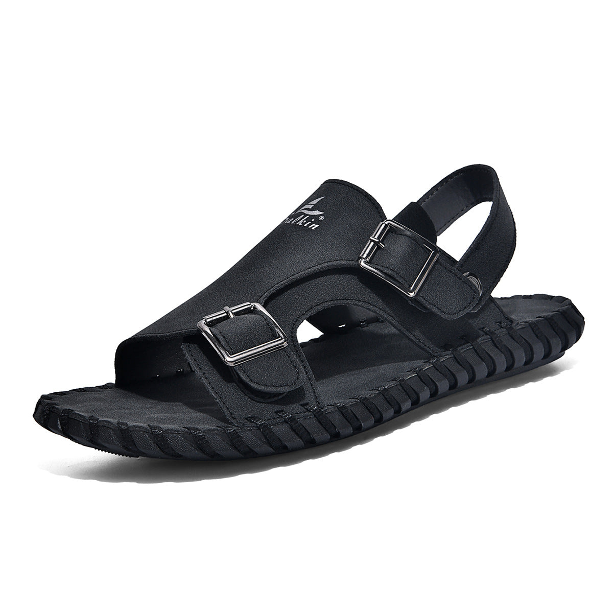 Chaussures de plage antidérapantes en cuir véritable