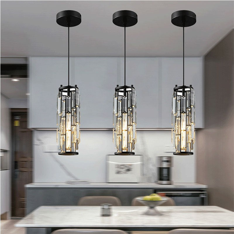 LED simple tête industriel style cristal Restaurant simple allée côté lit Petit droplight