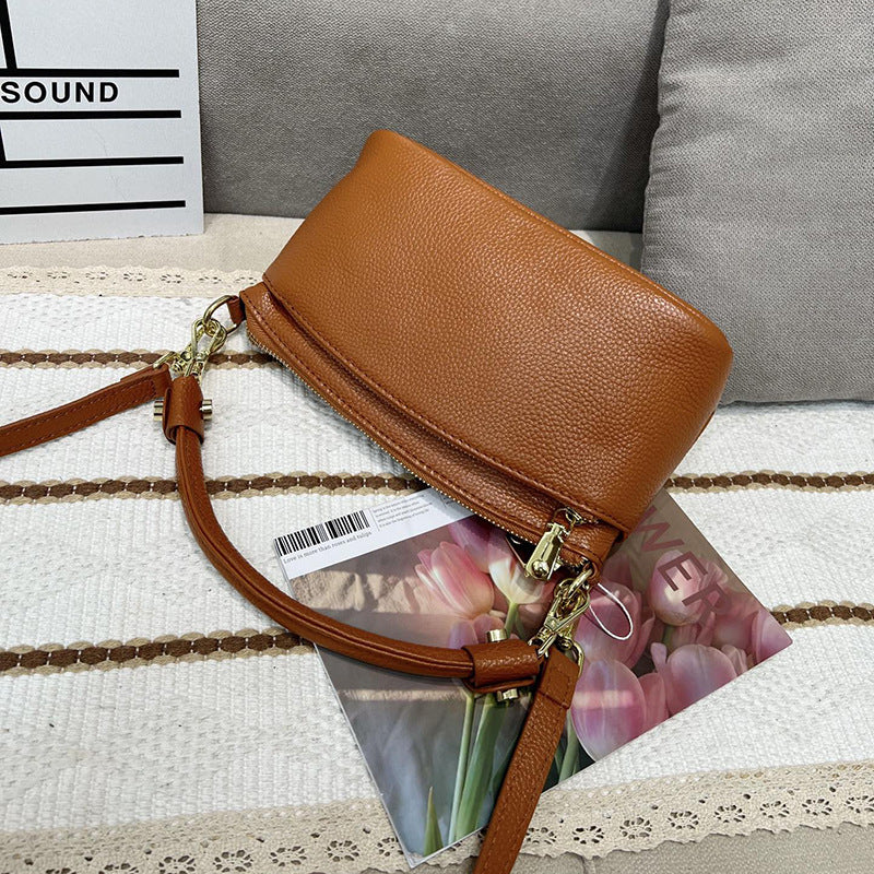 Sac à main pour femmes Sac à épaule en cuir plein grain