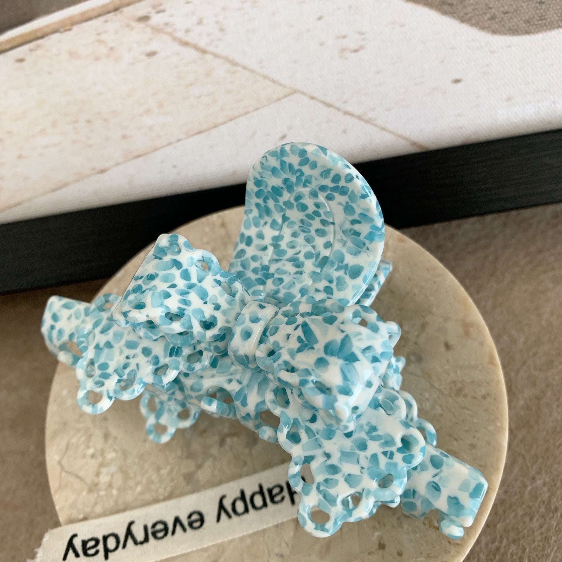 Acétate Dentelle Bow Barrettes Sweet Temperament Girl