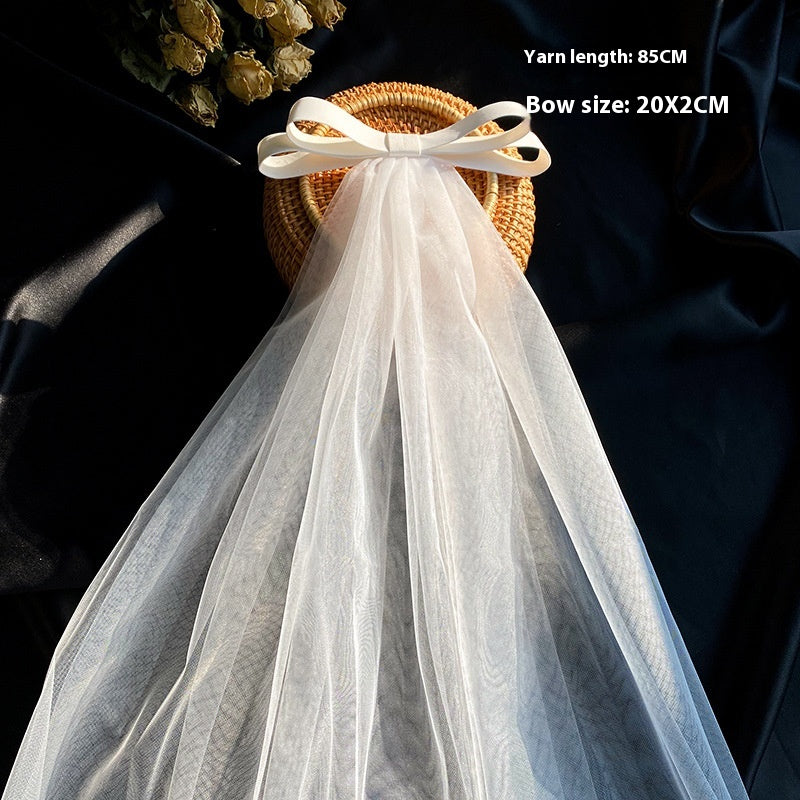 Bow Veil Super Fée Voyage de mariage Tir