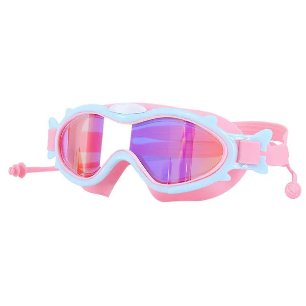 Gants de bain pour enfants avec bouchons d'oreille Protection UV Anti-Fog Fuite Proof Large View Piscine