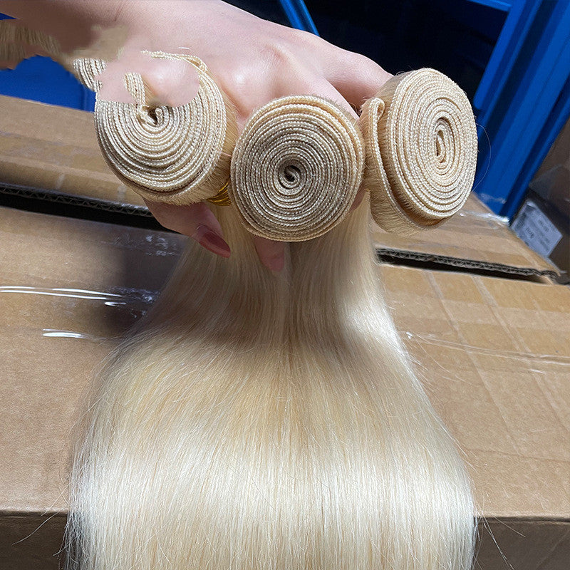 Rideaux de cheveux Bone Straight Fake Gold