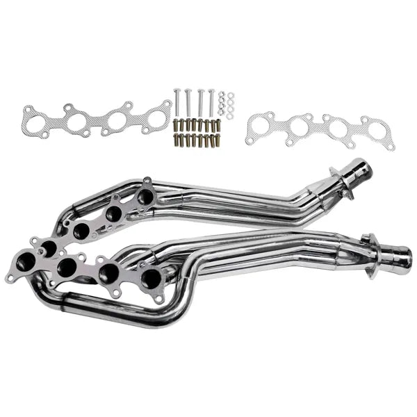 En-tête d'échappement en acier inoxydable poli pour 2011-2016 Mustang GT 5.0L/V8