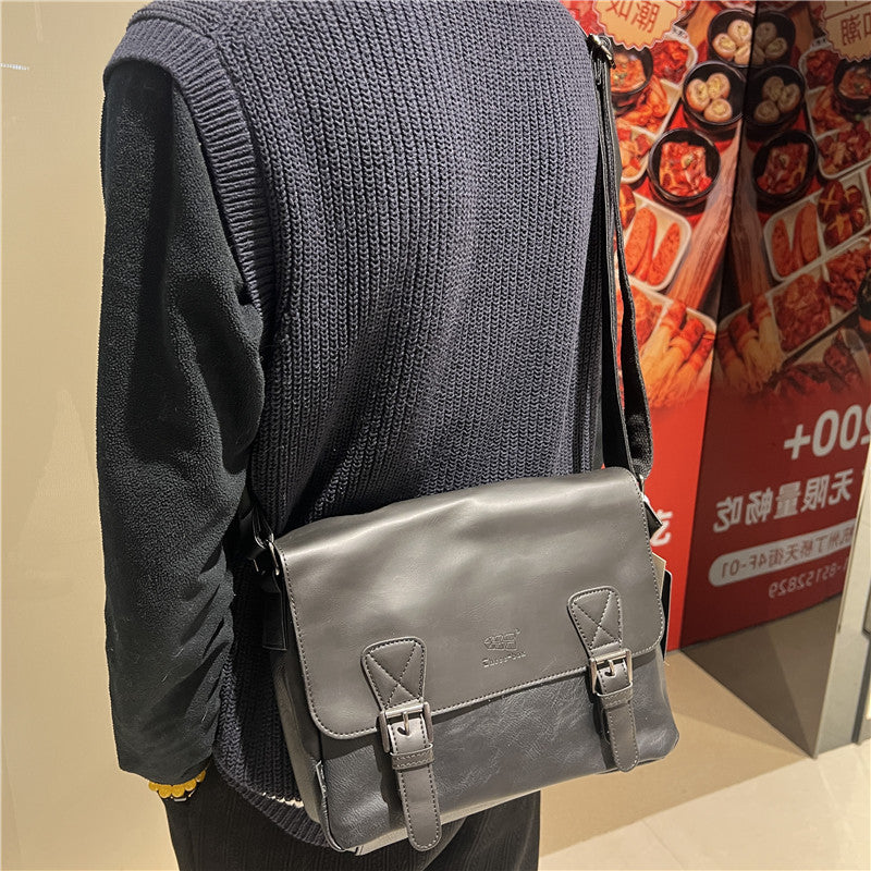 Sac de Messenger de Mode Retro Homme Japonais et Coréen Casual