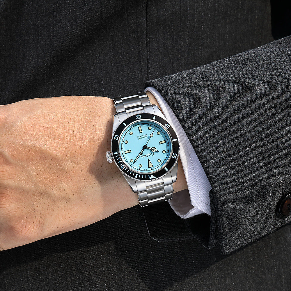 Montre mécanique de mode imperméable pour hommes