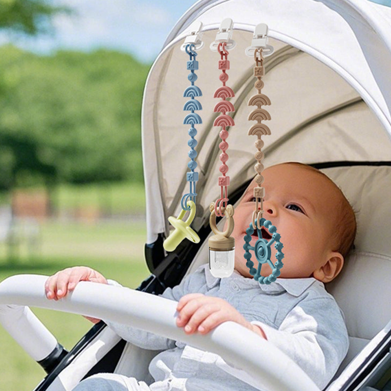 Enceinte de chaîne anti-goutte en silicone pour bébés