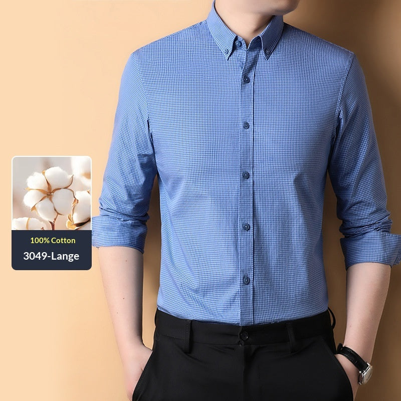 Homme Mode coton Casual respirant chemise
